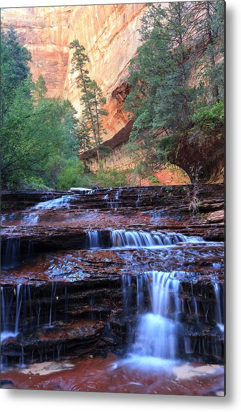 Scenics Metal Print featuring the photograph Zion Canyon National Park #7 by Michele Falzone