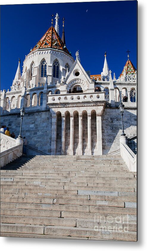 Budapest Metal Print featuring the photograph Fisherman's Bastion in Budapest #8 by Michal Bednarek