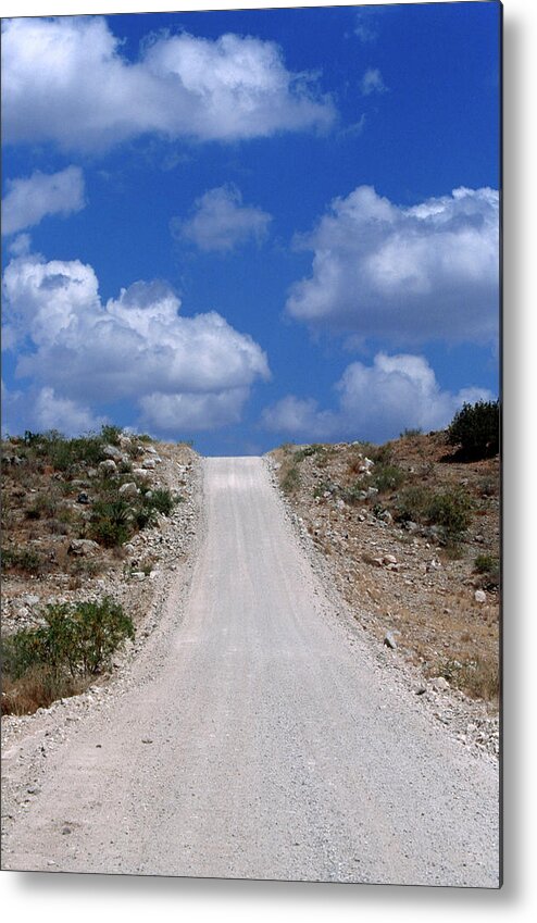 Beyond Metal Print featuring the photograph A Dirt Road In Texas by Tom Hopkins