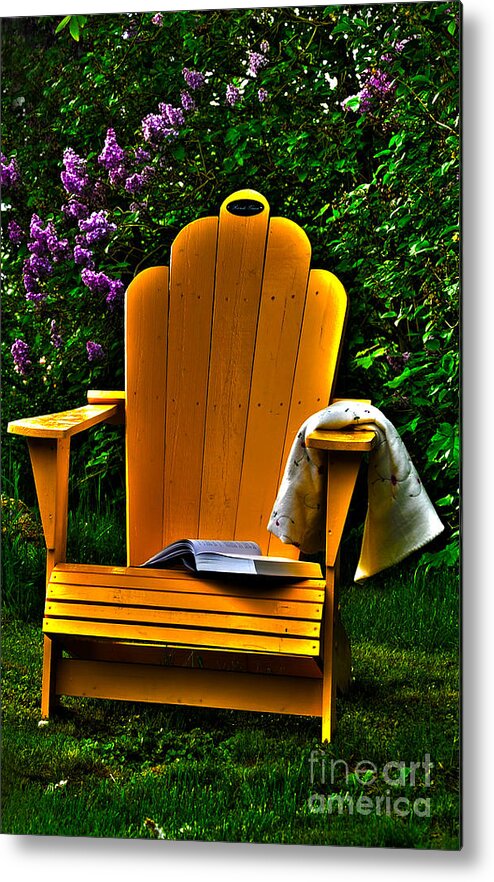 Adirondack Metal Print featuring the photograph A Well Deserved Rest by Randi Grace Nilsberg