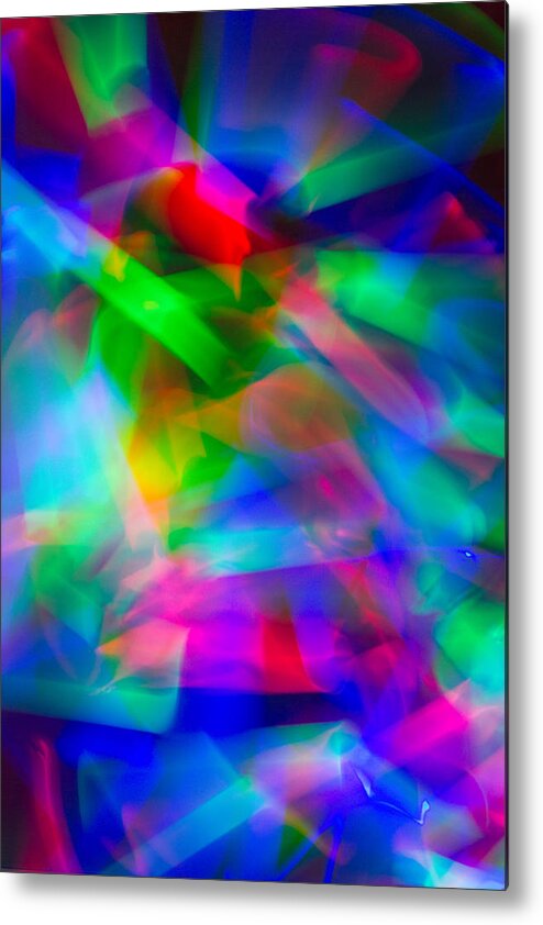 Photographic Light Painting Metal Print featuring the photograph Abstract 22 by Steve DaPonte