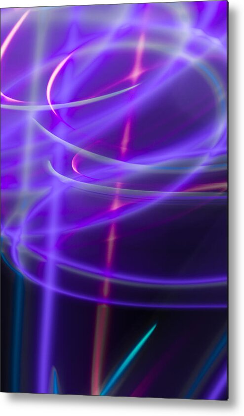 Photographic Light Painting Metal Print featuring the photograph Abstract 41 by Steve DaPonte