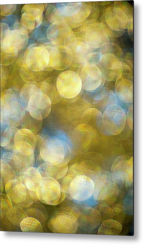 Holiday Metal Print featuring the photograph Abstract Spots Of Light by Brian Stablyk