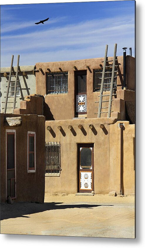Acoma Pueblo Metal Print featuring the photograph Acoma Pueblo Adobe Homes by Mike McGlothlen
