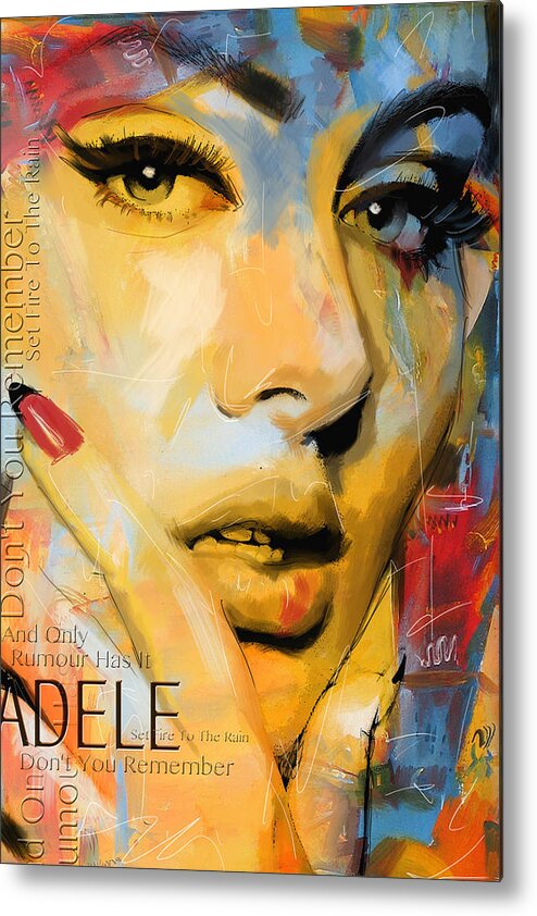 Adele Metal Print featuring the painting Adele by Corporate Art Task Force