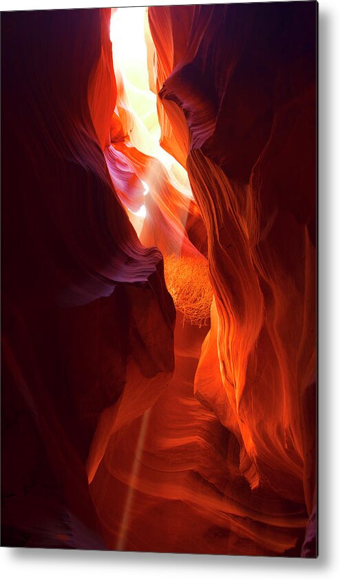 Antelope Canyon Metal Print featuring the photograph Amber Light by Tom Kelly