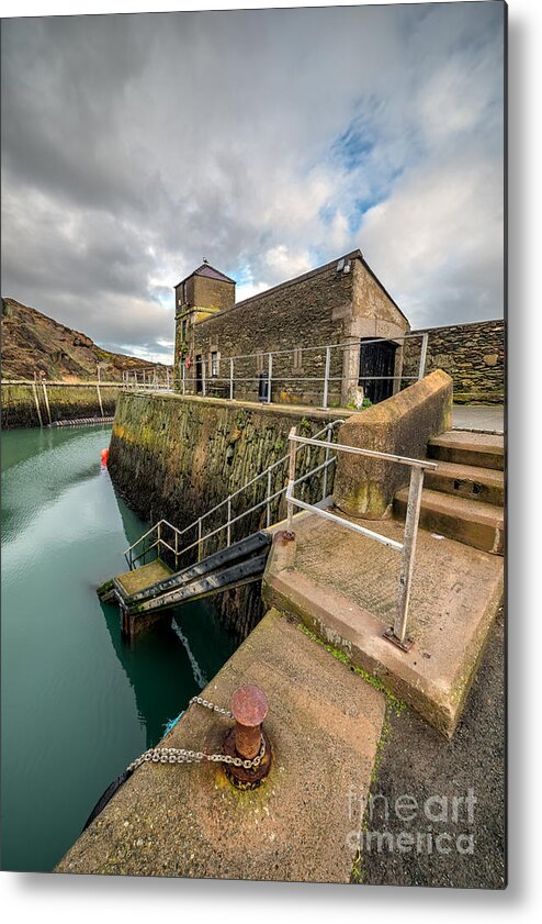 Lighthouse Metal Print featuring the photograph Amlwch Port Lighthouse by Adrian Evans