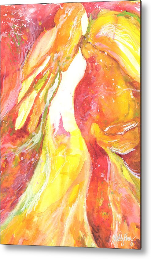Angel Metal Print featuring the painting Angel by Kelly Perez