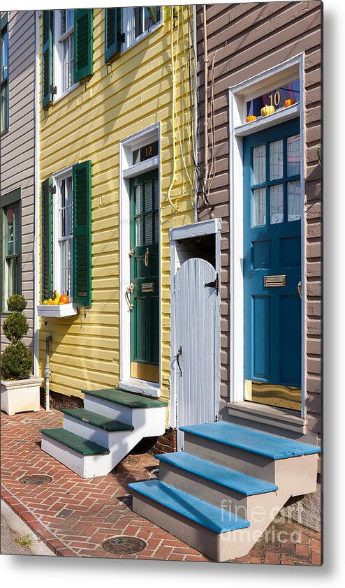 Clarence Holmes Metal Print featuring the photograph Annapolis Historic Homes I by Clarence Holmes