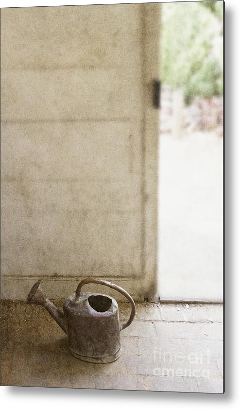 Can Metal Print featuring the photograph Antique Watering by Margie Hurwich