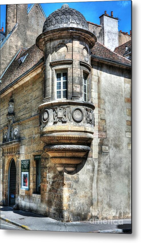 Architecture Of Dijon Metal Print featuring the photograph Architecture Of Dijon by Mel Steinhauer