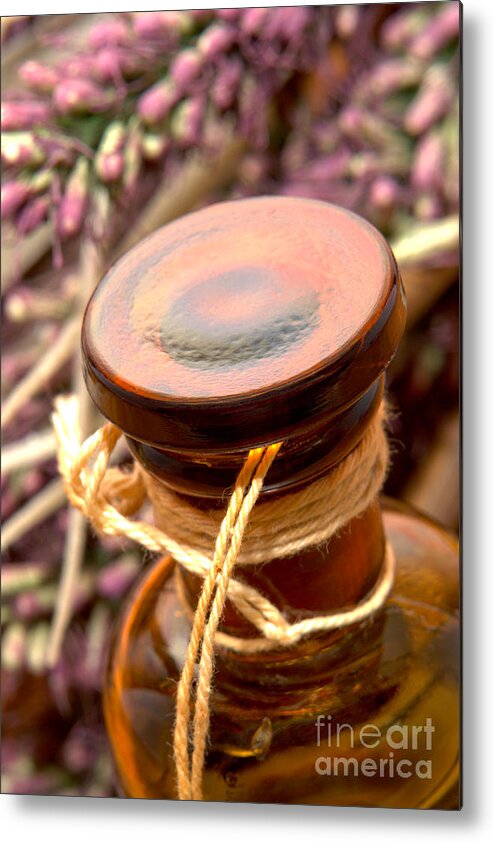 Aromatherapy Metal Print featuring the photograph Aromatherapy Bottle by Olivier Le Queinec