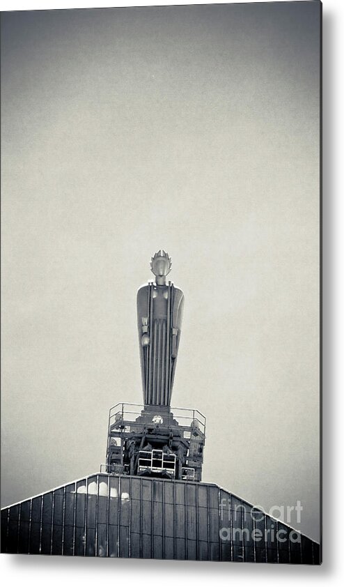 Ceres Metal Print featuring the photograph Art Deco Ceres statue at the Board of Trade by Linda Matlow