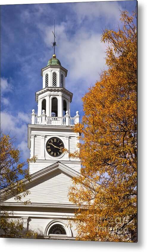 First Metal Print featuring the photograph Autumn Church by Brian Jannsen
