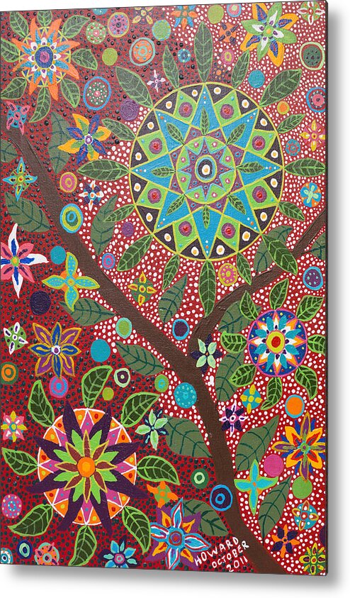 Ayahuasca Metal Print featuring the painting Ayahuasca Vision by Howard Charing