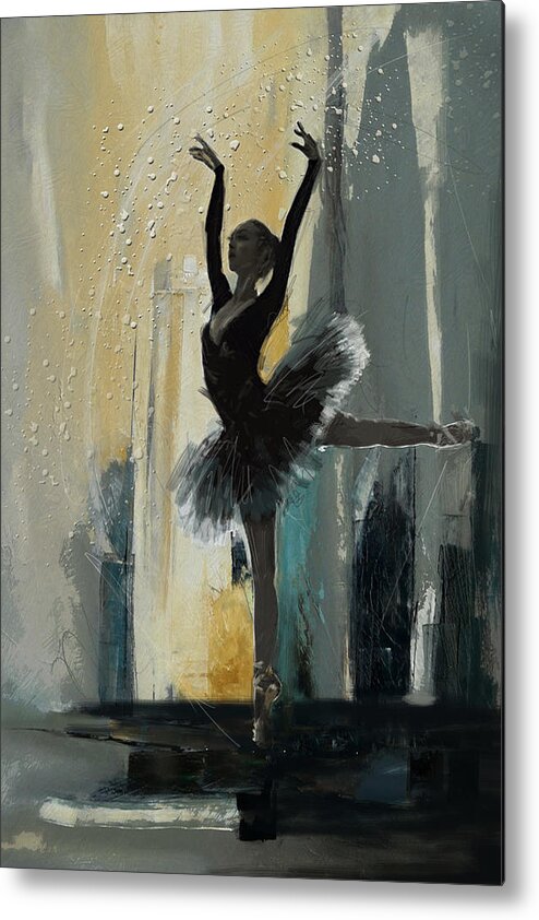 Catf Metal Print featuring the painting Ballerina 18 by Mahnoor Shah