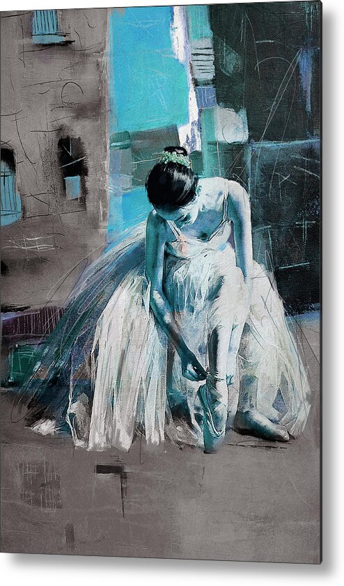 Catf Metal Print featuring the painting Ballerina 21 by Mahnoor Shah