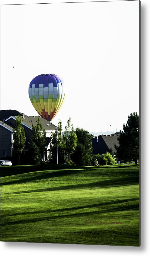 Hot Air Balloon Metal Print featuring the photograph Balloon House by Ed Peterson