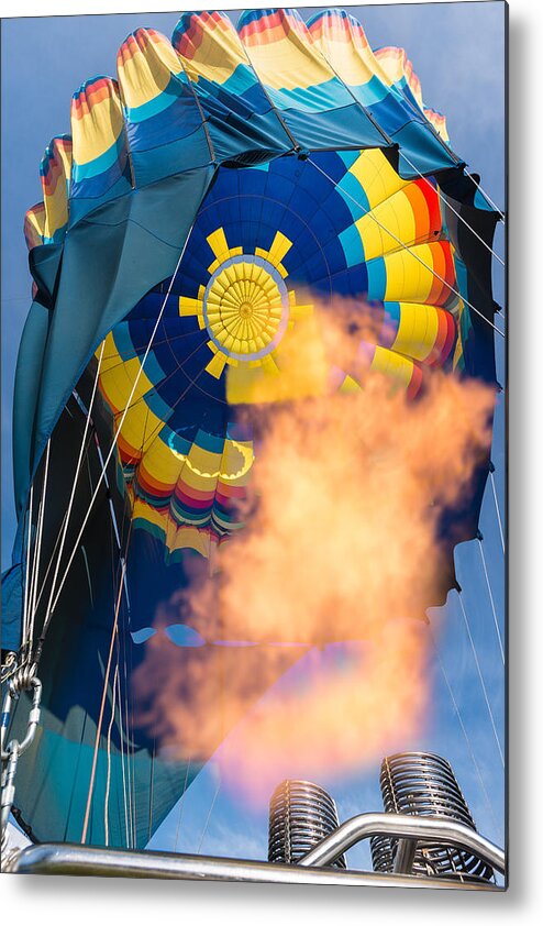 Napa Metal Print featuring the photograph Balloon Rising by Steve Gadomski