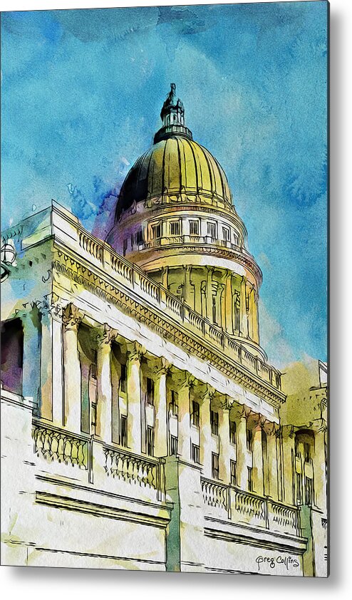 Utah Metal Print featuring the painting Beehive State Dome by Greg Collins