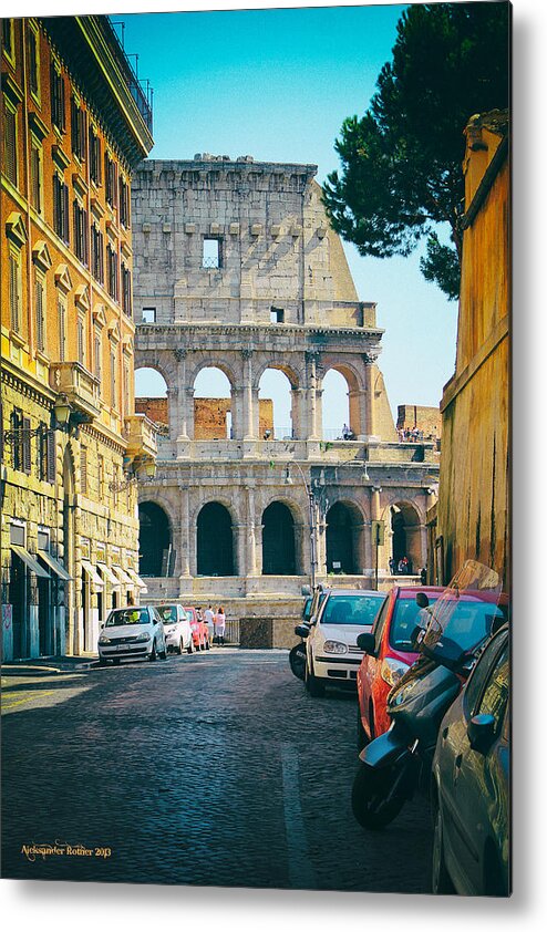 Rome Metal Print featuring the photograph Behind Every Corner #1 by Aleksander Rotner