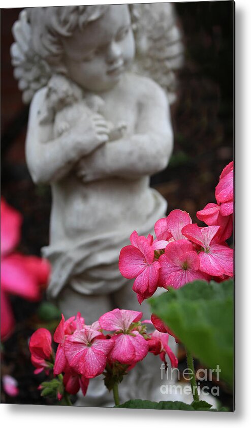 Flowers Metal Print featuring the photograph Believe What Your Heart Feels - Angel Art by Ella Kaye Dickey