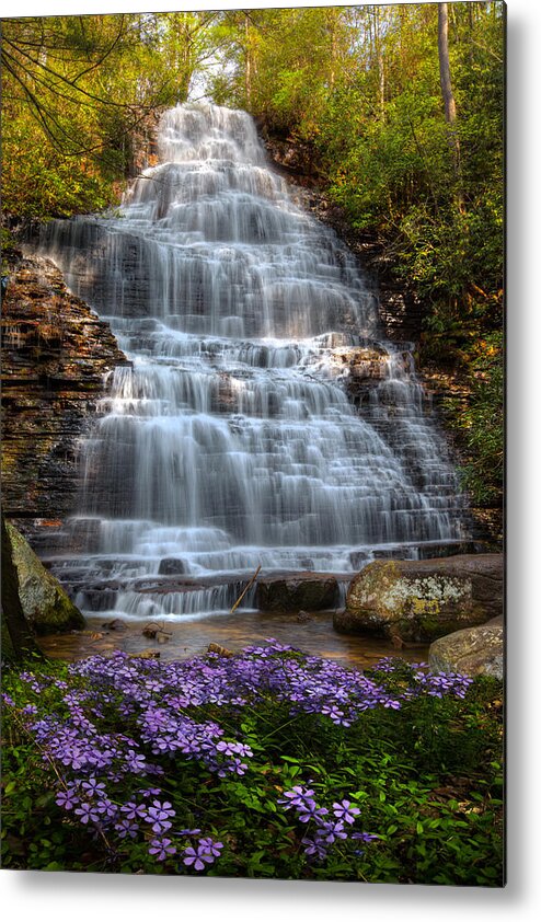 Appalachia Metal Print featuring the photograph Benton Falls in Spring by Debra and Dave Vanderlaan