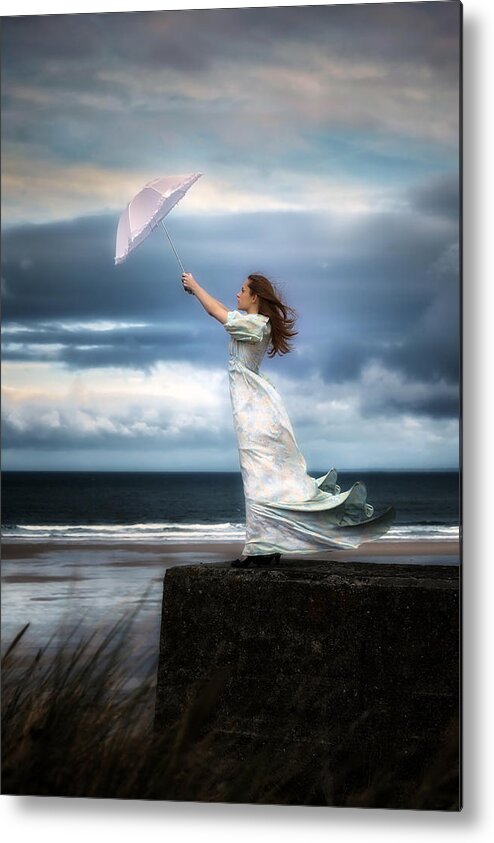 Woman Metal Print featuring the photograph Blowing In The Wind by Joana Kruse