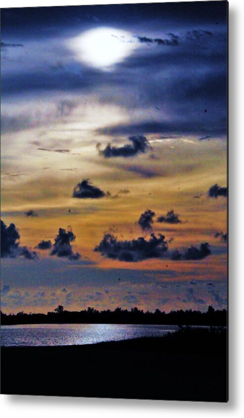 Sunset Metal Print featuring the photograph Blue Horizons by Kicking Bear Productions