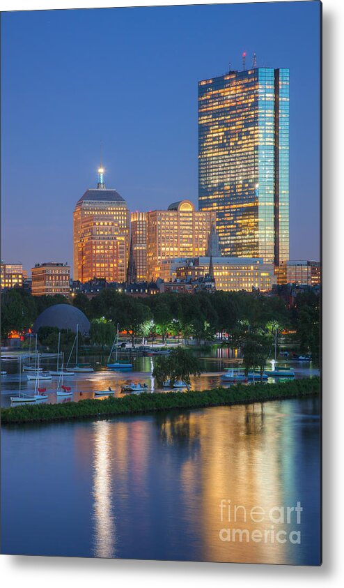 Clarence Holmes Metal Print featuring the photograph Boston Night Skyline I by Clarence Holmes