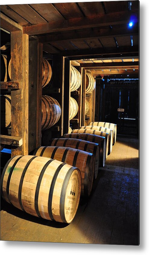 Bourbon Metal Print featuring the photograph Bourbon Barrels by Russell Todd