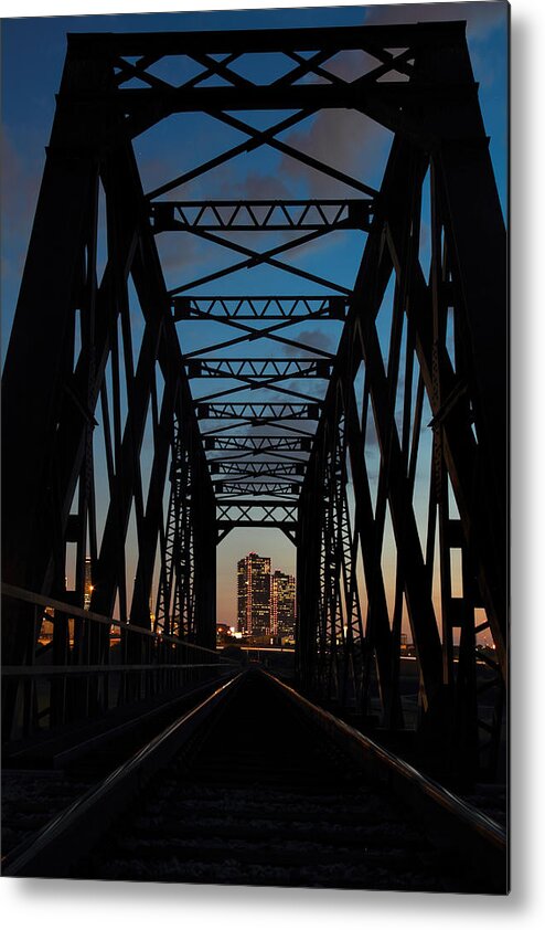 Fort Worth Texas Metal Print featuring the photograph Bridge To Fort Worth by Jonathan Davison