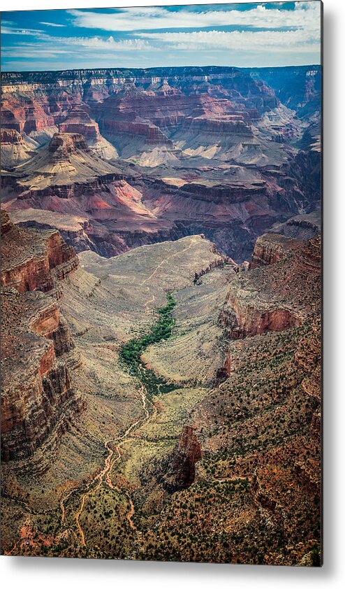 Bright Metal Print featuring the photograph Bright Angel Trail by Chris Bordeleau