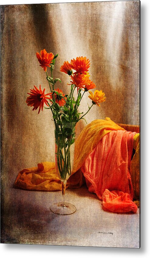 Flowers. Metal Print featuring the photograph Bright Cheers by Randi Grace Nilsberg
