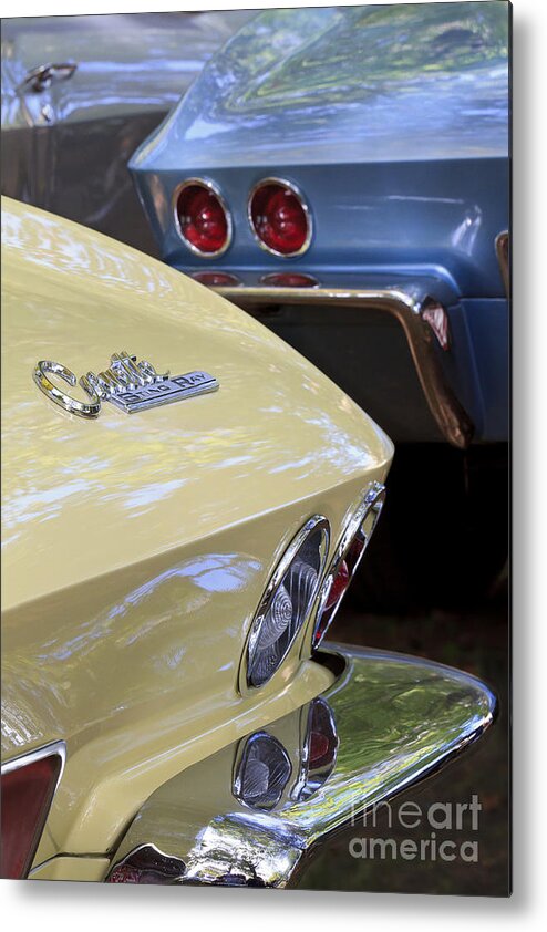 Chevrolet Metal Print featuring the photograph C2's by Dennis Hedberg