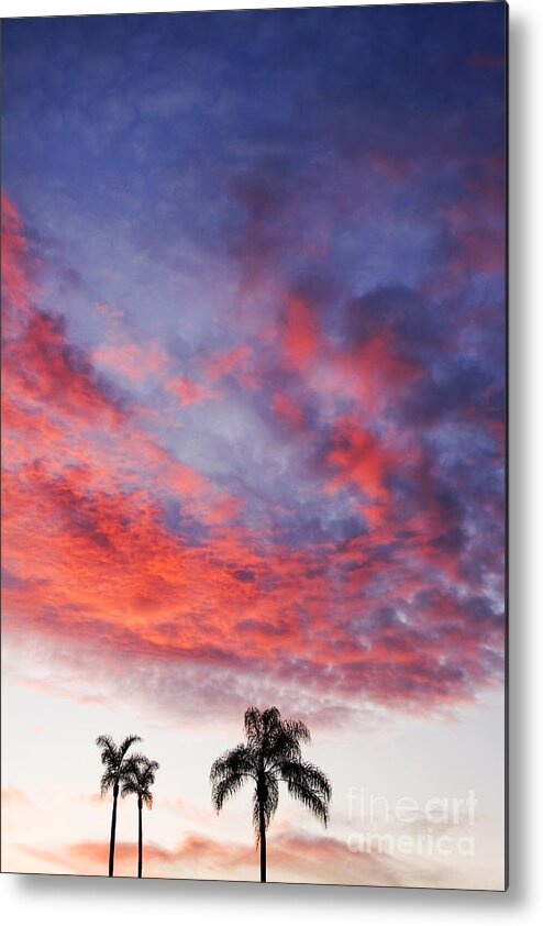 Clouds Metal Print featuring the photograph California Sunset by Gabriele Pomykaj