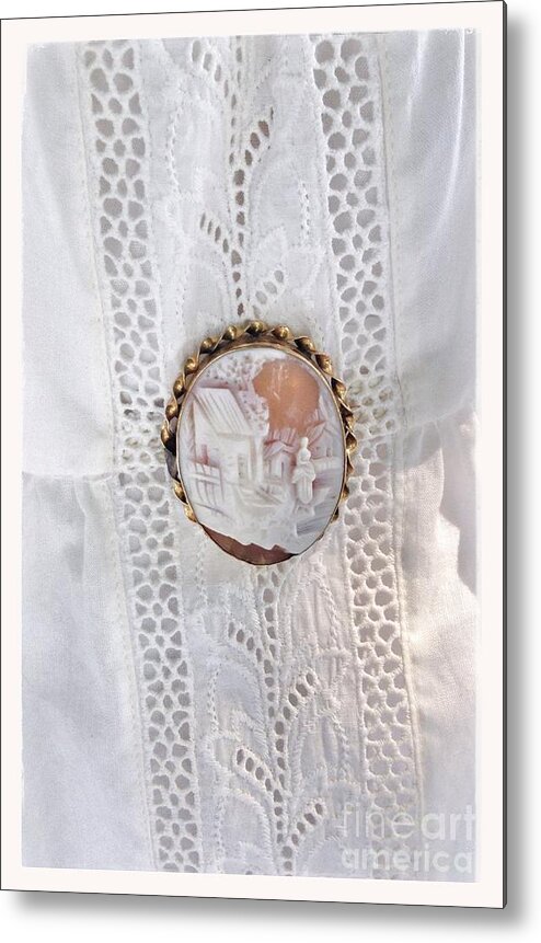 Cameo Lace Metal Print featuring the photograph Cameo Lace by Susan Garren