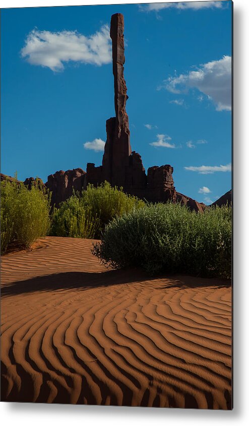 Monument Valley Metal Print featuring the photograph Candle in the Sand by George Buxbaum