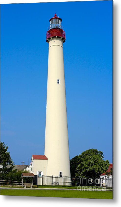 Lighthouses Metal Print featuring the photograph Cape May Lighthouse by Anthony Sacco