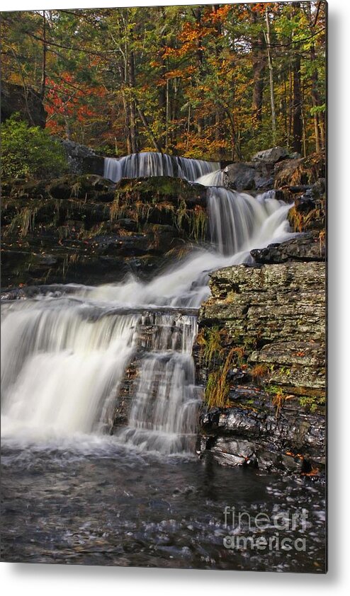 Nature Metal Print featuring the photograph Cascading Forever by Marcia Lee Jones