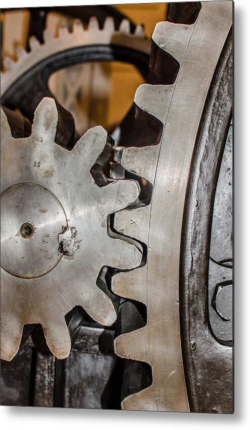 Cogwheels Metal Print featuring the photograph Cause And Effect by Andreas Berthold