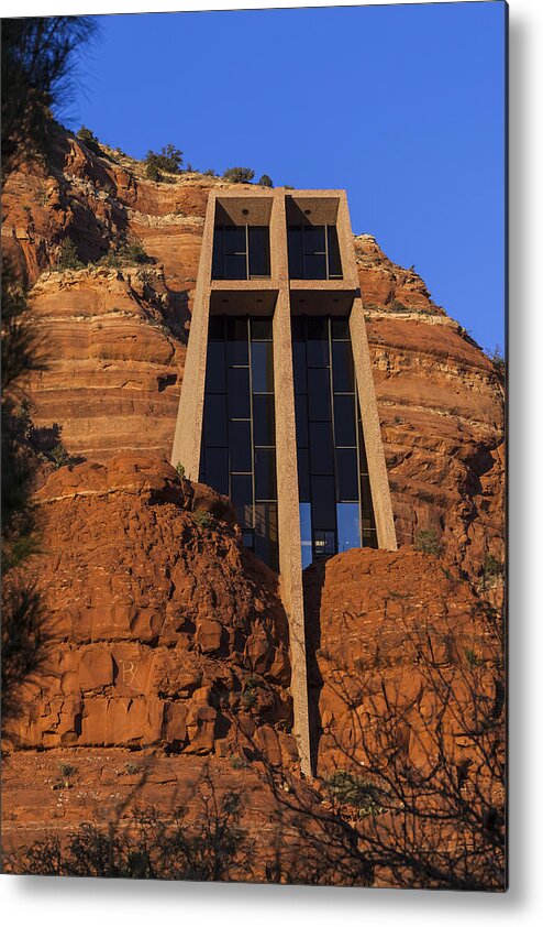 Architecture Metal Print featuring the photograph Chapel in the Rock by Ed Gleichman