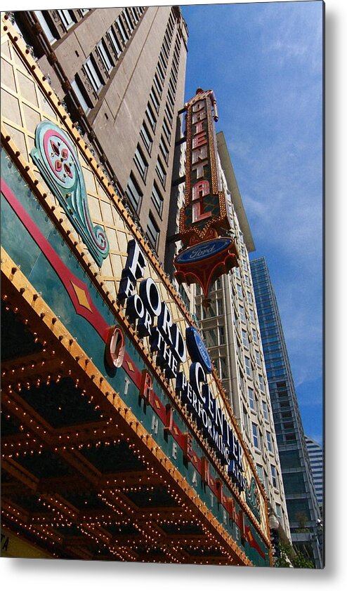 Chicago Metal Print featuring the photograph Chicago - Oriental Theatre by Greg Thiemeyer