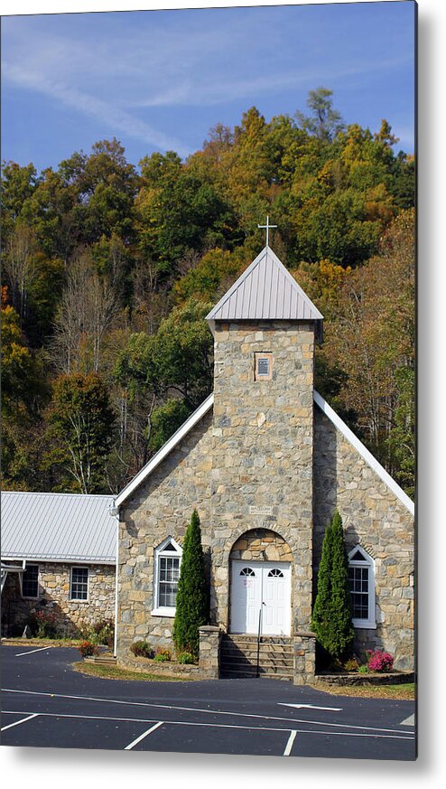 Churches Metal Print featuring the photograph Church of Rock by Jennifer Robin