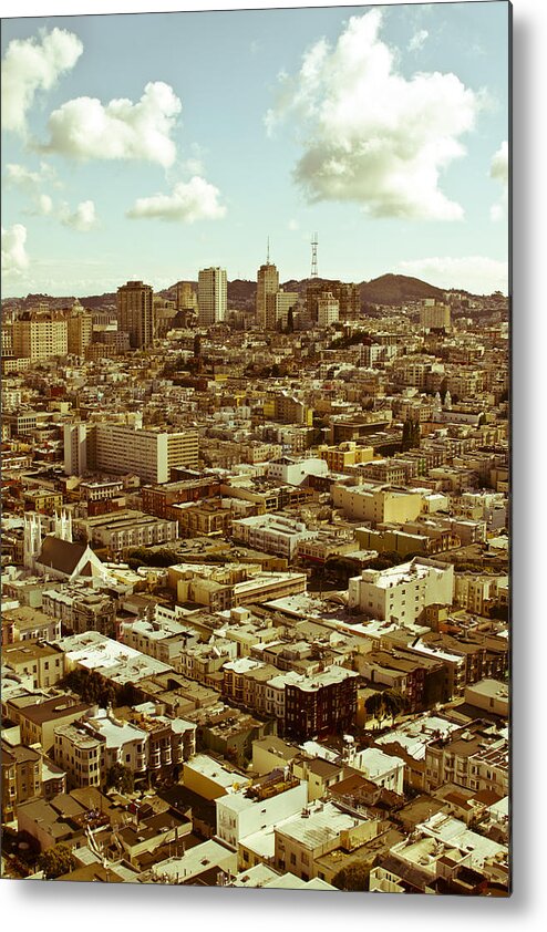 San Francisco Metal Print featuring the photograph Coit Views - San Francisco, California by Melanie Alexandra Price
