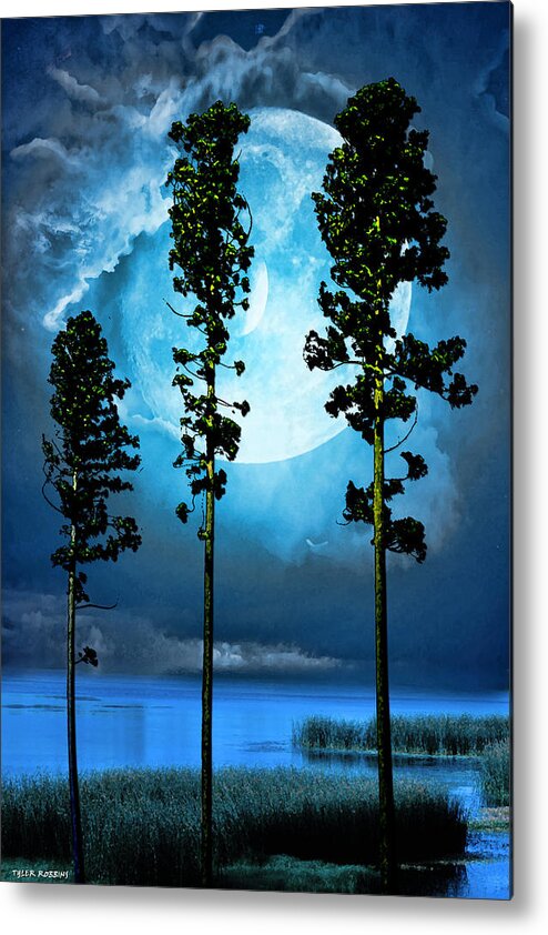  Metal Print featuring the painting Clair de Lune by Tyler Robbins