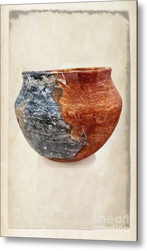 Fine Art Metal Print featuring the photograph Clay Pottery - Fine Art Photography by Ella Kaye Dickey