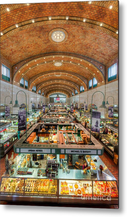 Clarence Holmes Metal Print featuring the photograph Cleveland West Side Market III by Clarence Holmes