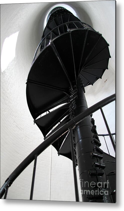 Lighhouse Stairs Metal Print featuring the photograph Climb Up To The Sky by Christiane Schulze Art And Photography