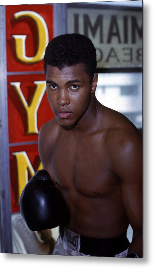 Marvin Newman Metal Print featuring the photograph Close Up Of Muhammad Ali by Retro Images Archive
